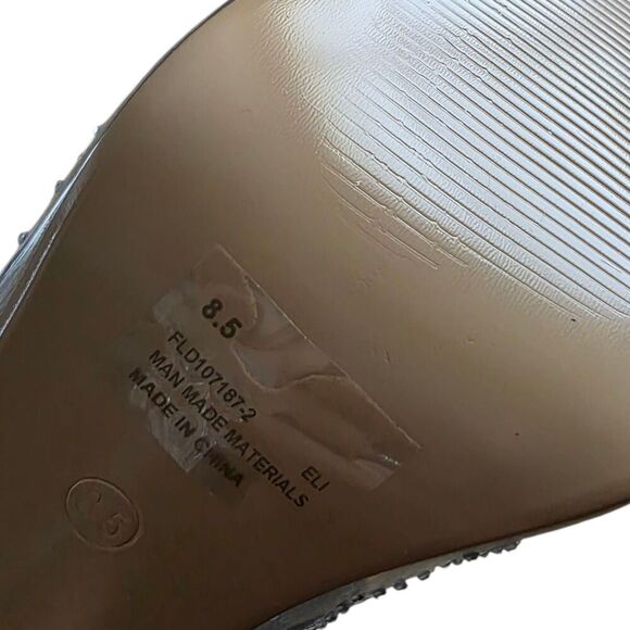 Cape Robbin Nude Clear Jeweled Eli Heeled Sandal 8.5 - Picture 5 of 6